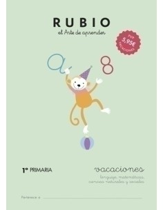 CUADERNO RUBIO A4 VACACIONES 1º PRIMARIA - Pack de 5 unidades